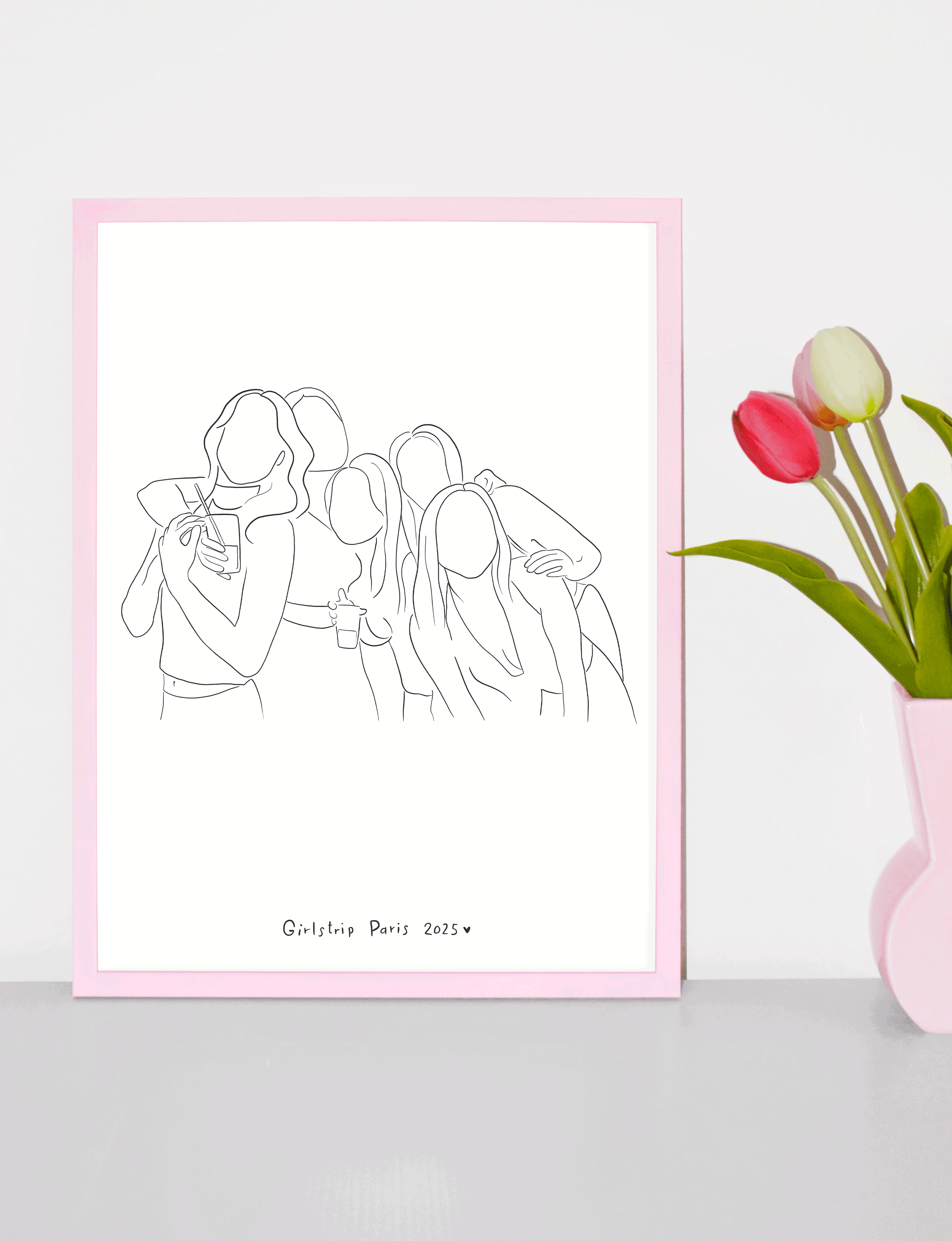 Gepersonaliseerde lijntekening