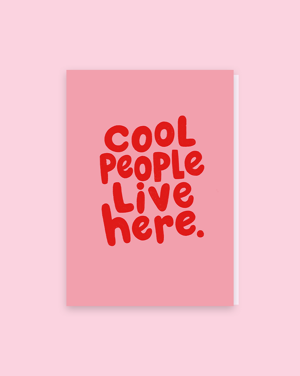 Thumbnail: Cool People Live Here - postcard