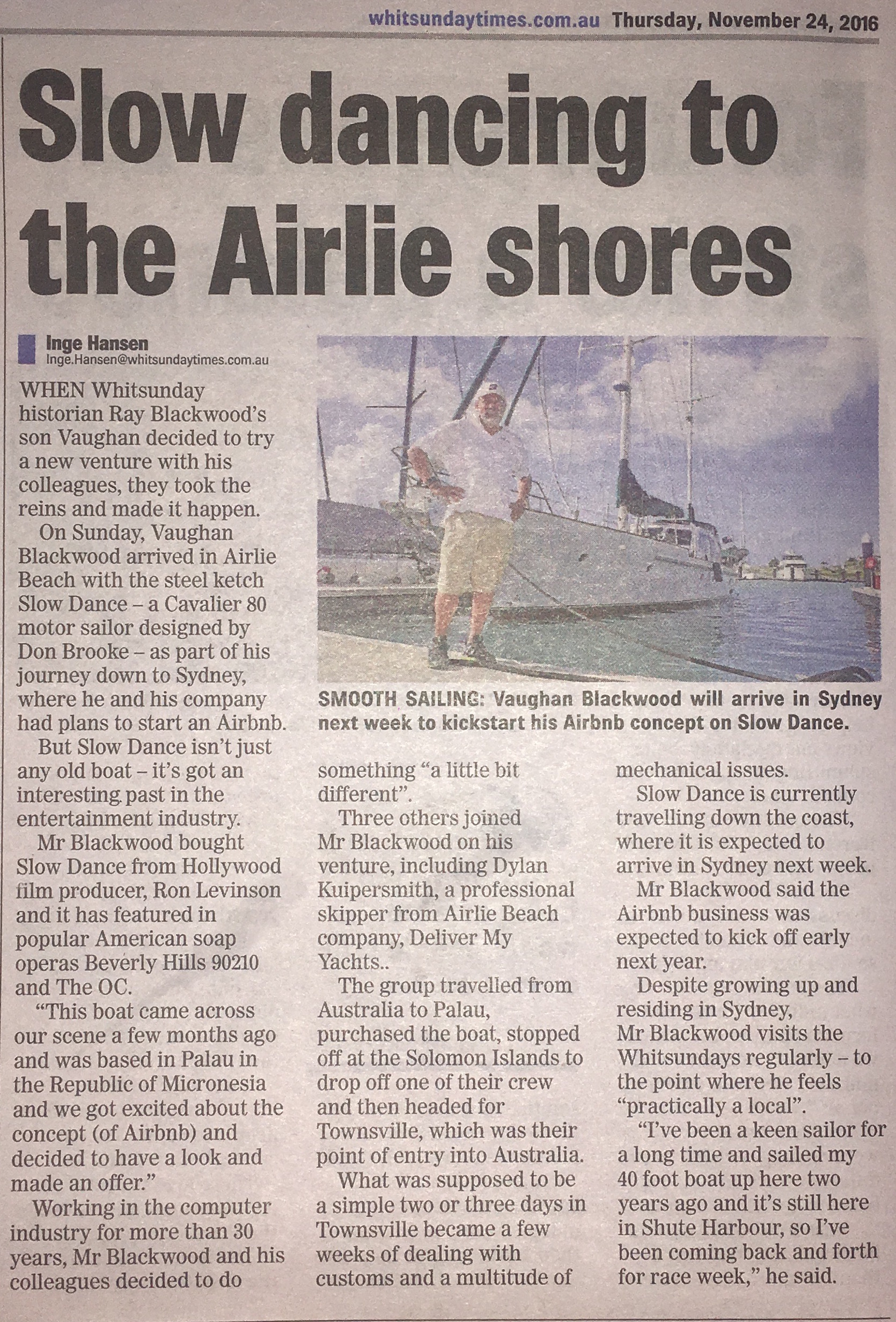 Nov 2016 - Whitsunday Times