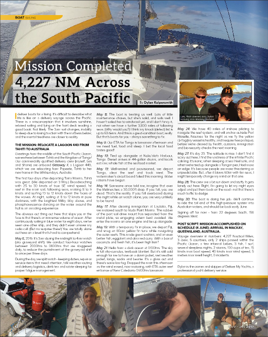 Nov-Jan 2017 - Boat Gold Coast Mag