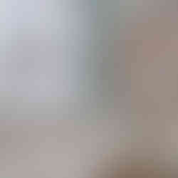 Walk-in pantry with open wooden shelving stocked with clear airtight containers holding various dry goods, cookbooks, paper products, and condiments. Below the shelves, a set of white cabinets provides storage. A large window with white blinds lets in natural light, framed by playful blue wallpaper with a repeating pineapple pattern. The space has dark hardwood flooring.