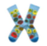 Chaussettes "Tomates Azur" Bonne Maison.