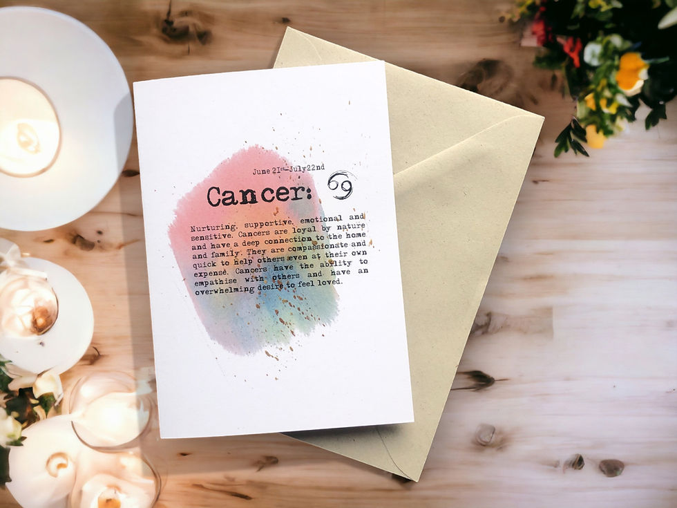 Thumbnail: Colourful zodiac cards A6