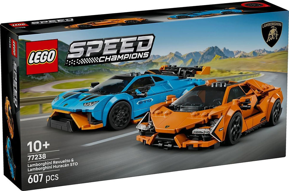 Miniaturbild: LEGO® Speed Champions 77238 Lamborghini Revuelto und Huracán STO