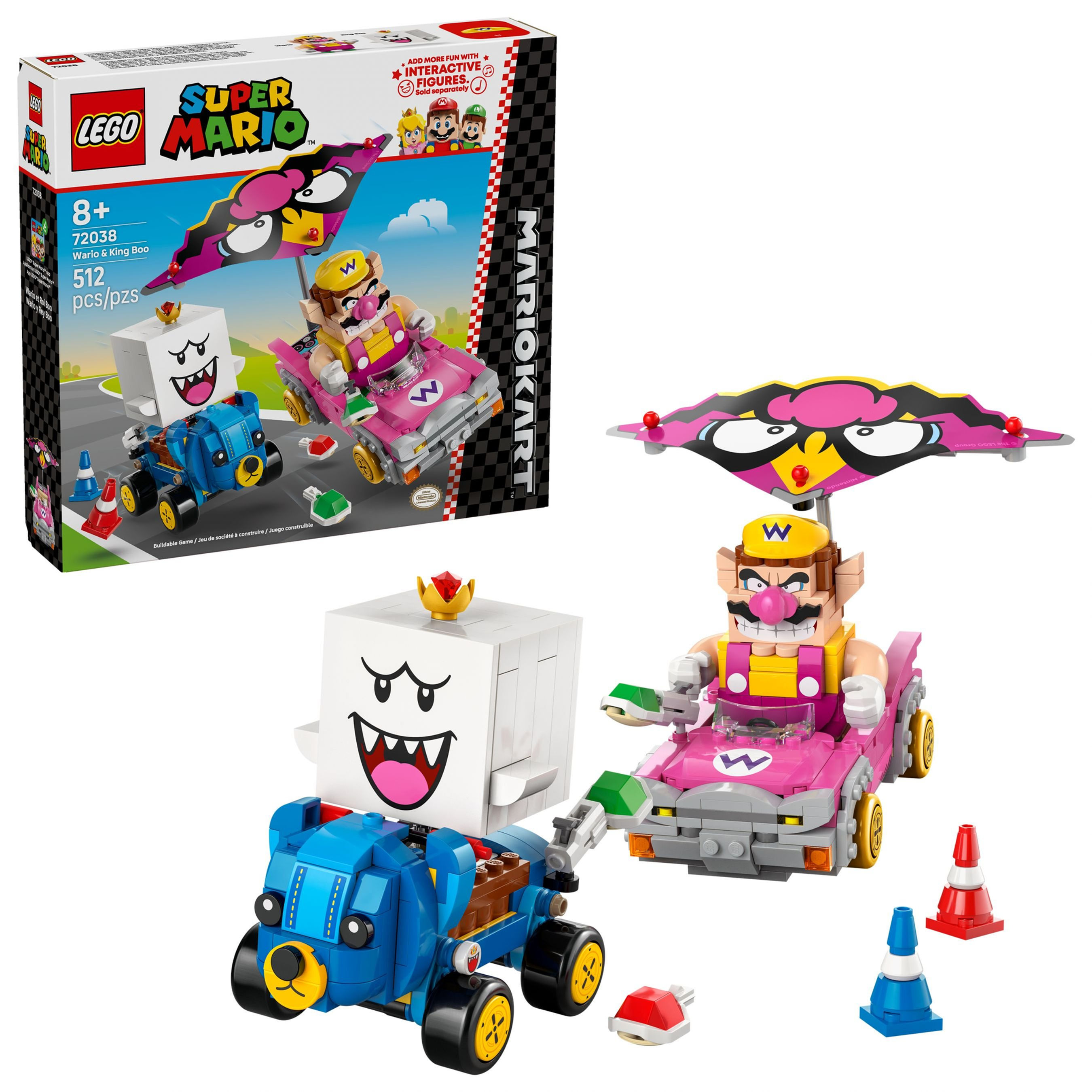 LEGO® Super Mario 72038 Mario Kart™ – Wario & König Buu Huu