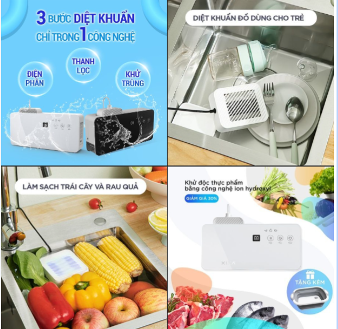 Máy khử độc hoa quả thực phẩm ion đa năng Xixa
content media