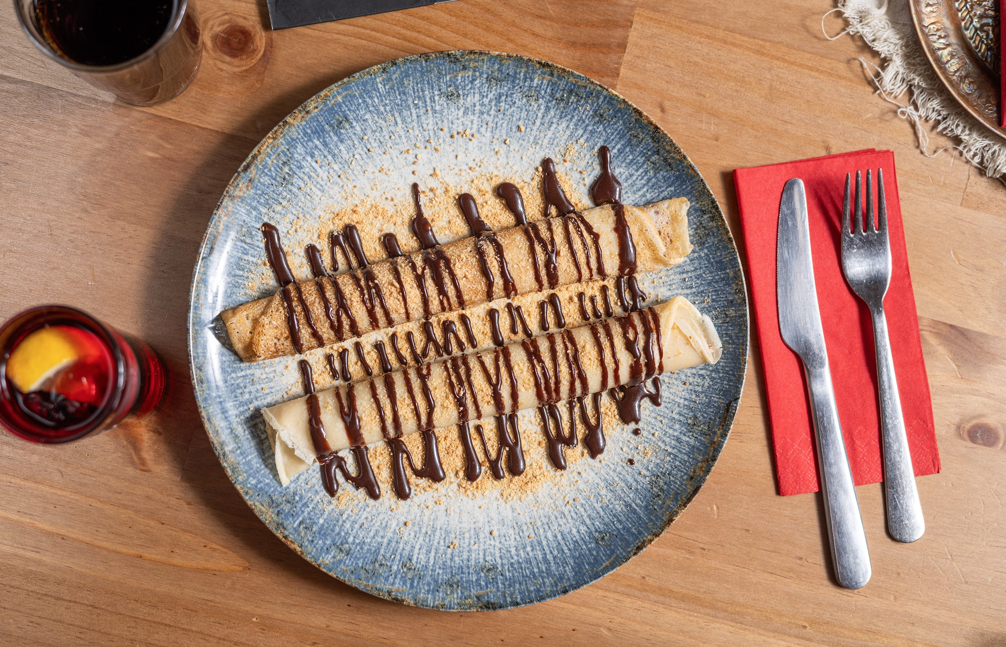 Arranged Food and Objects