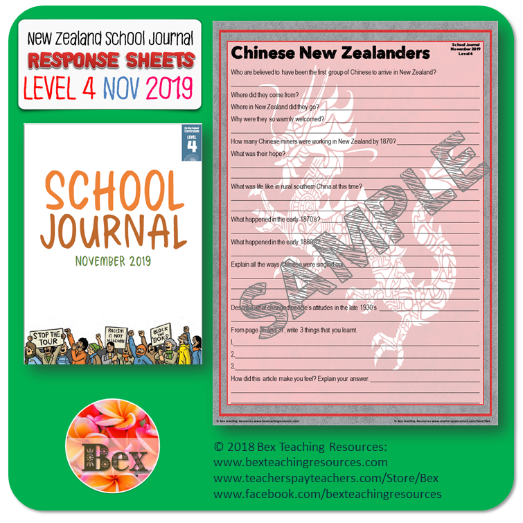 Thumbnail: NZ School Journal Responses - Level 4 November 2019