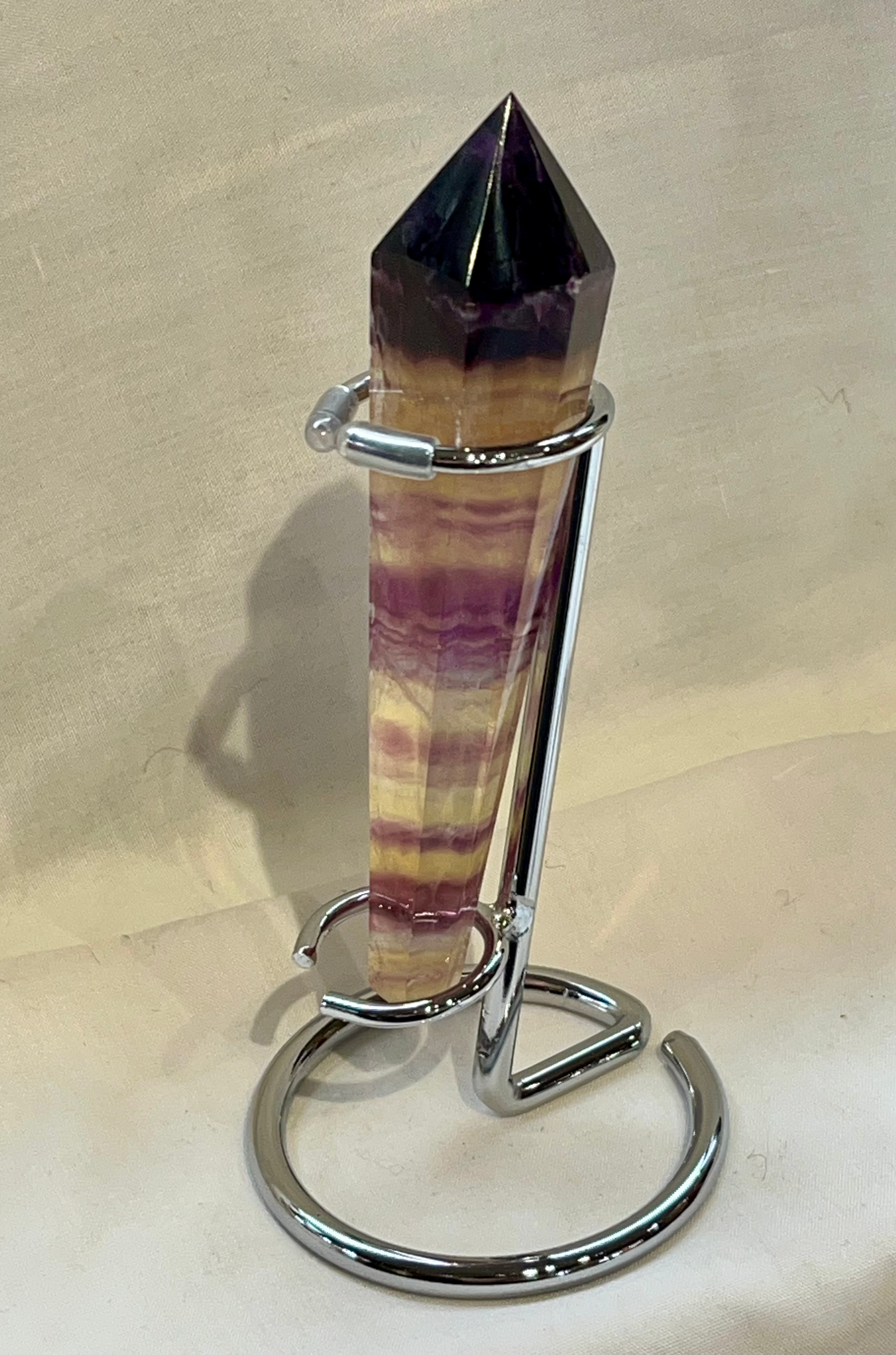 Fluorite Wand on Stand