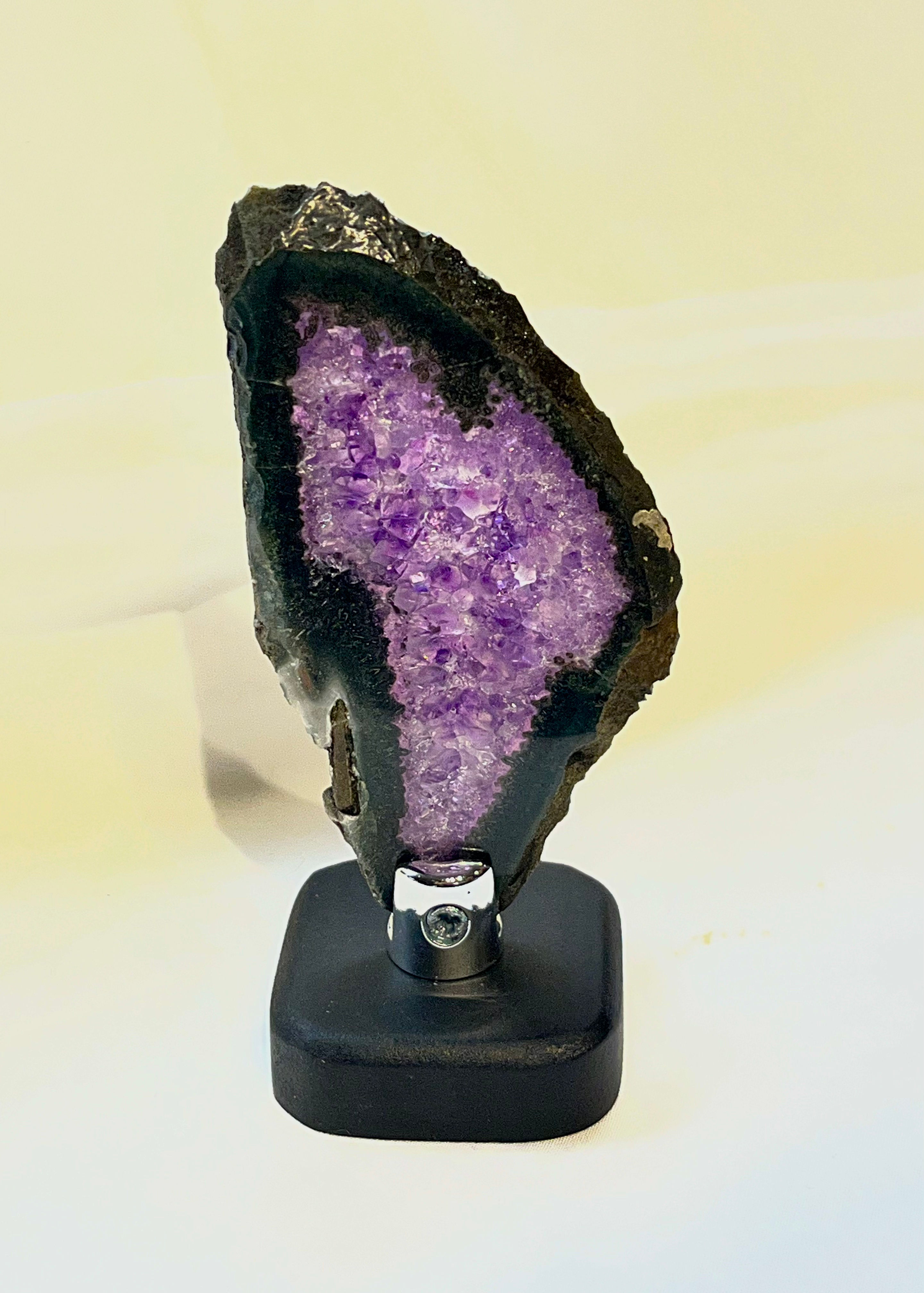 Amethyst Slice on Stand