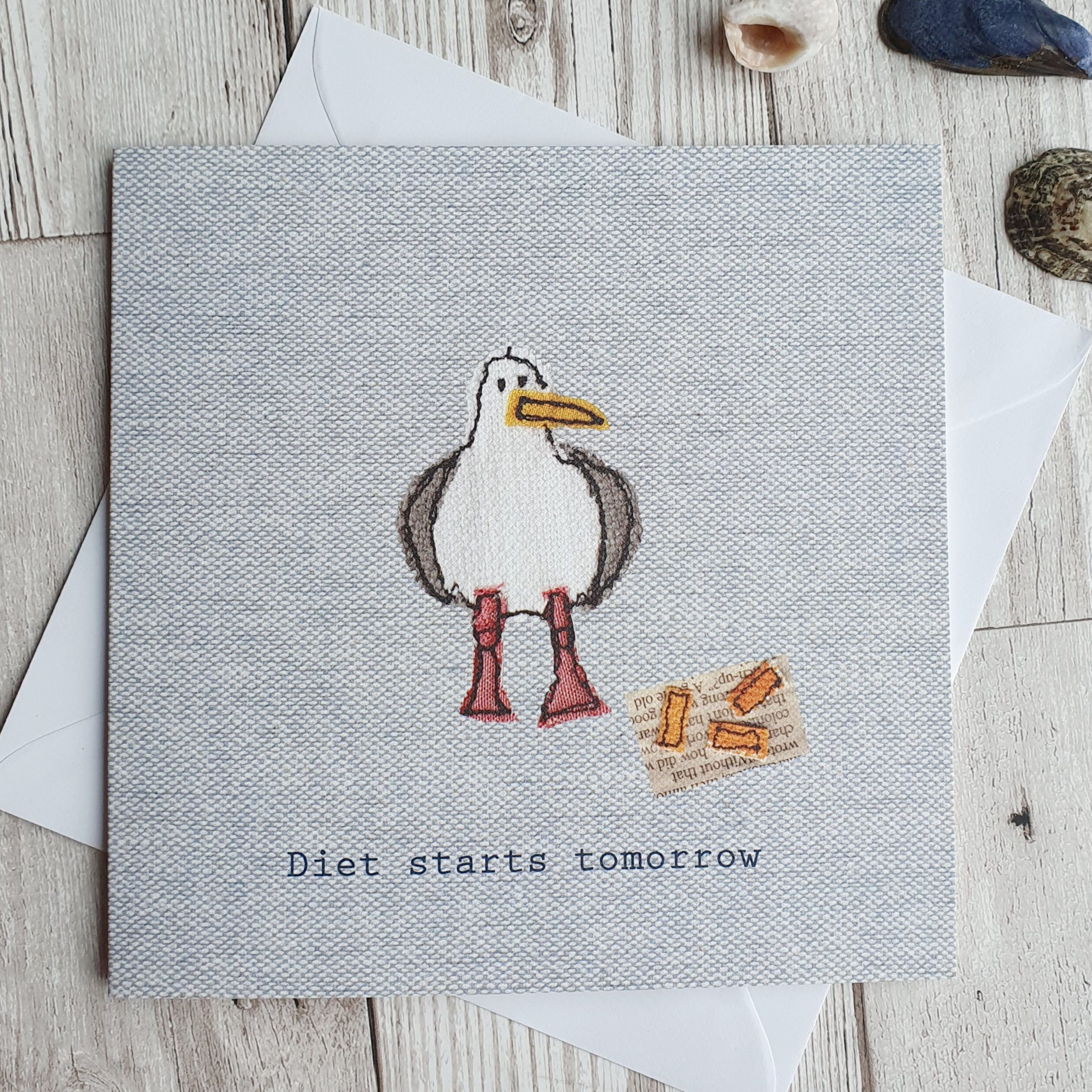 'Diet starts tomorrow' Greetings Card