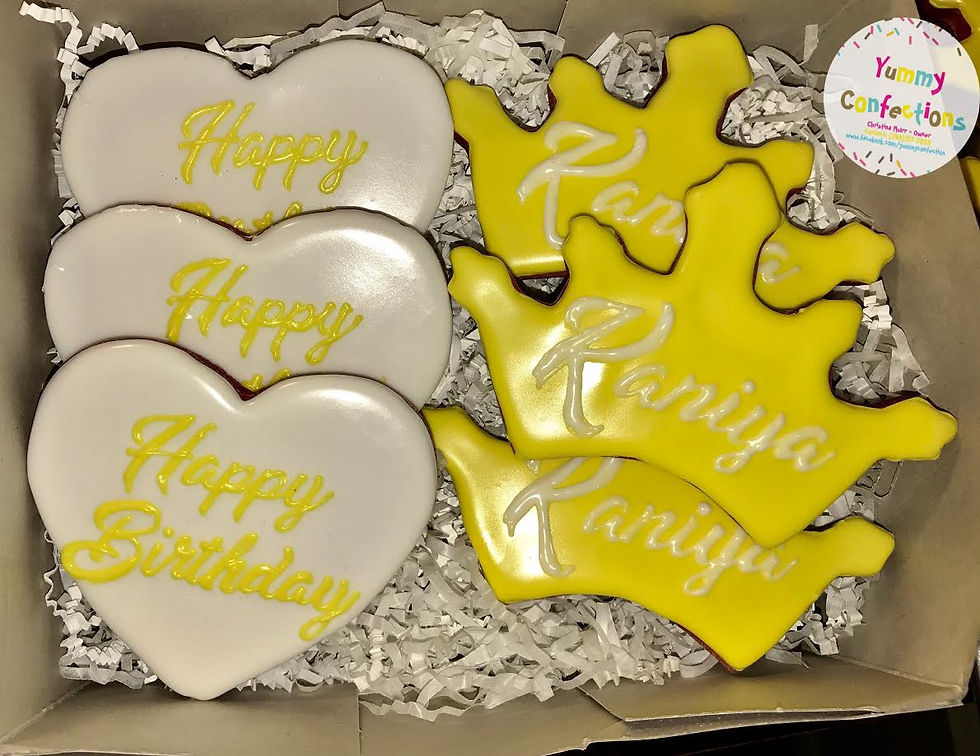 HEART AND CROWN COOKIES