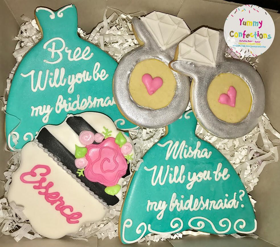 BRIDESMAID COOKIES