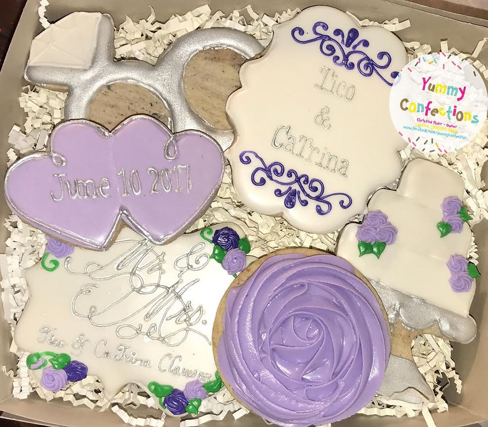 Purple Wedding Cookies2