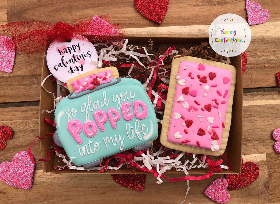 Poptart Valentine Set (2 Cookies)