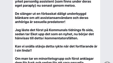 Personlig assistans och #MeeToo