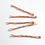Thumbnail: Rose Gold Coloured BRASS Bobby Pin (5 pack)