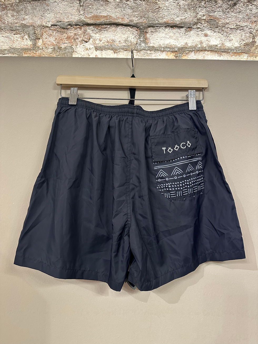 Miniatura: Boxer uomo ESSENTIAL BLU NAVY con stampa dietro sulla tasca 
