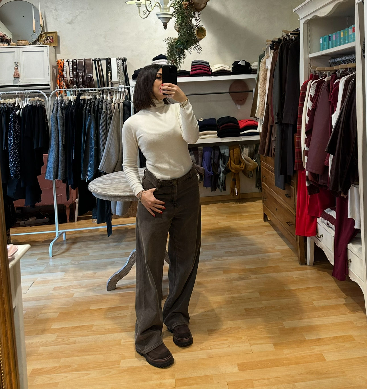 Jeans Kyoto baggy lavaggio brown 