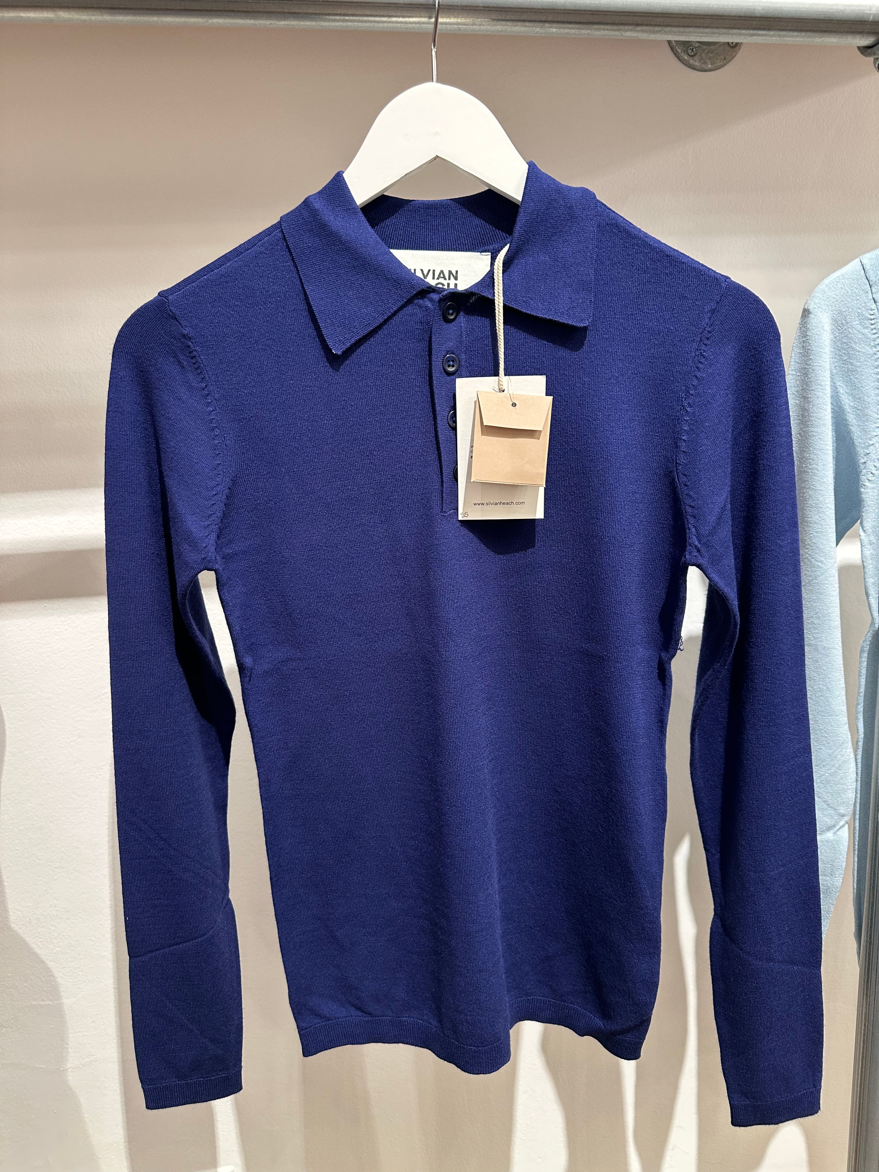 Polo 72% Viscosa blu aperto