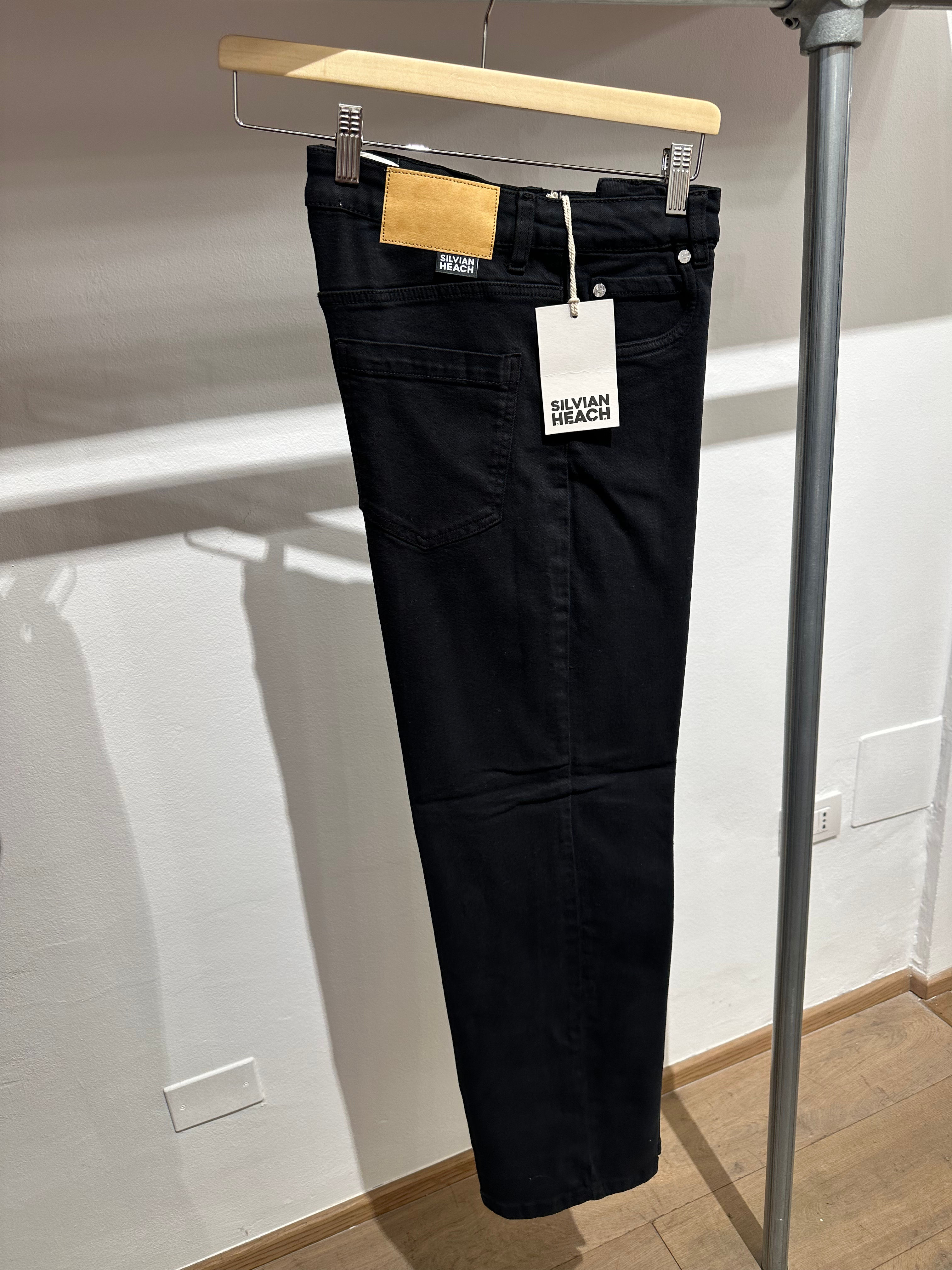 Pantalone elasticizzato gamba asciutta nero
