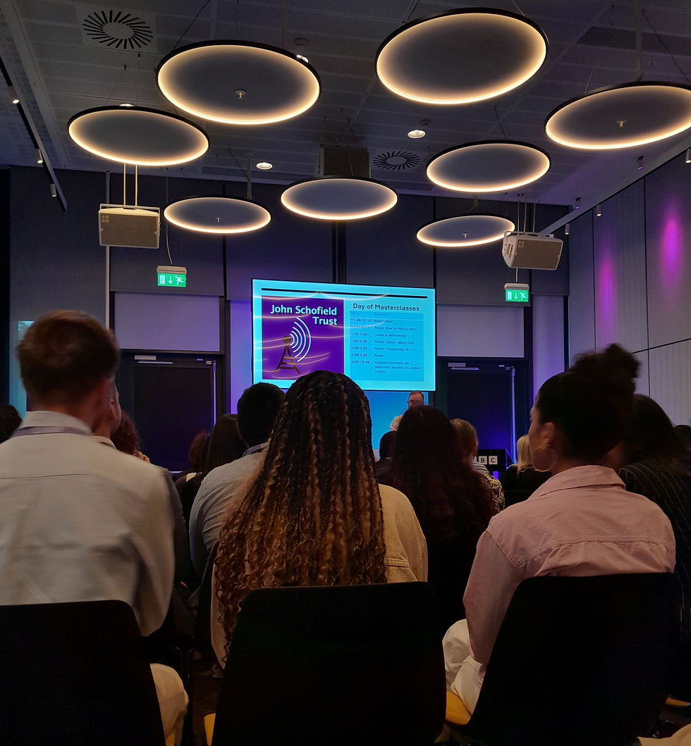 HERE’S MY LINKEDIN: Making the most of the John Schofield Trust masterclasses as a chance to network with fellow early-career journalists.