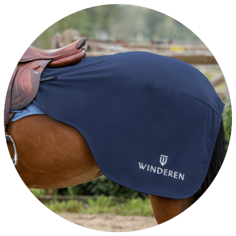 Thumbnail: Winderen Softshell Horse Exercise Rug for Rainy Weather Training