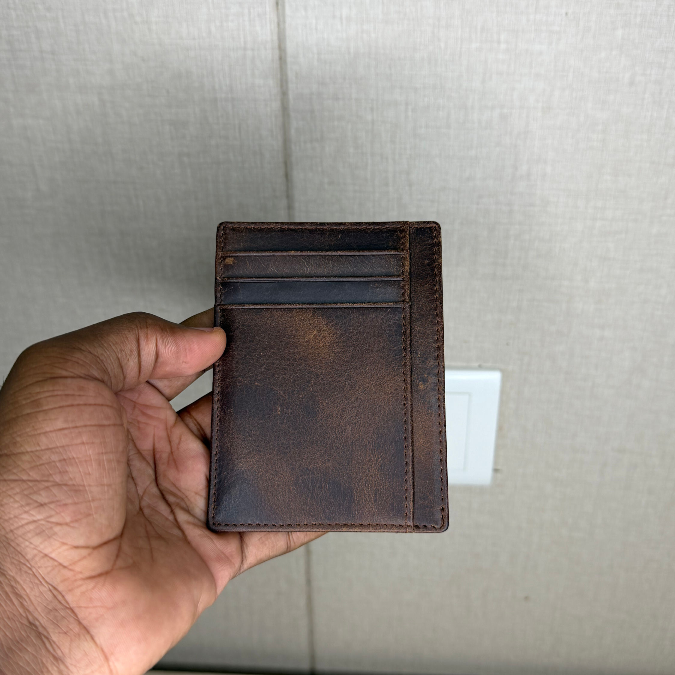 Porte cartes en Cuir Homme