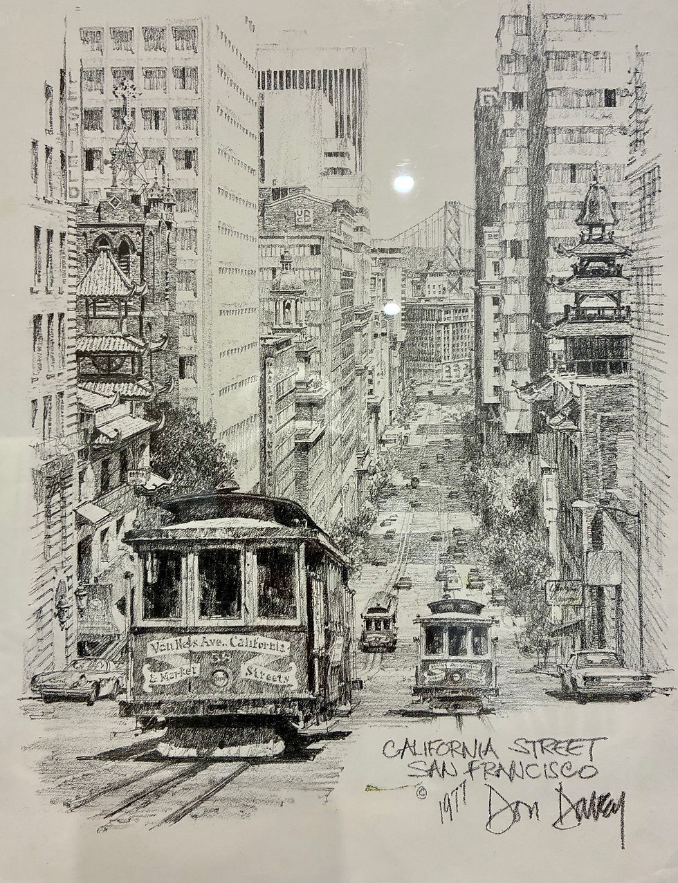 Miniature : Reproduction California Street par Don Davey, 1977