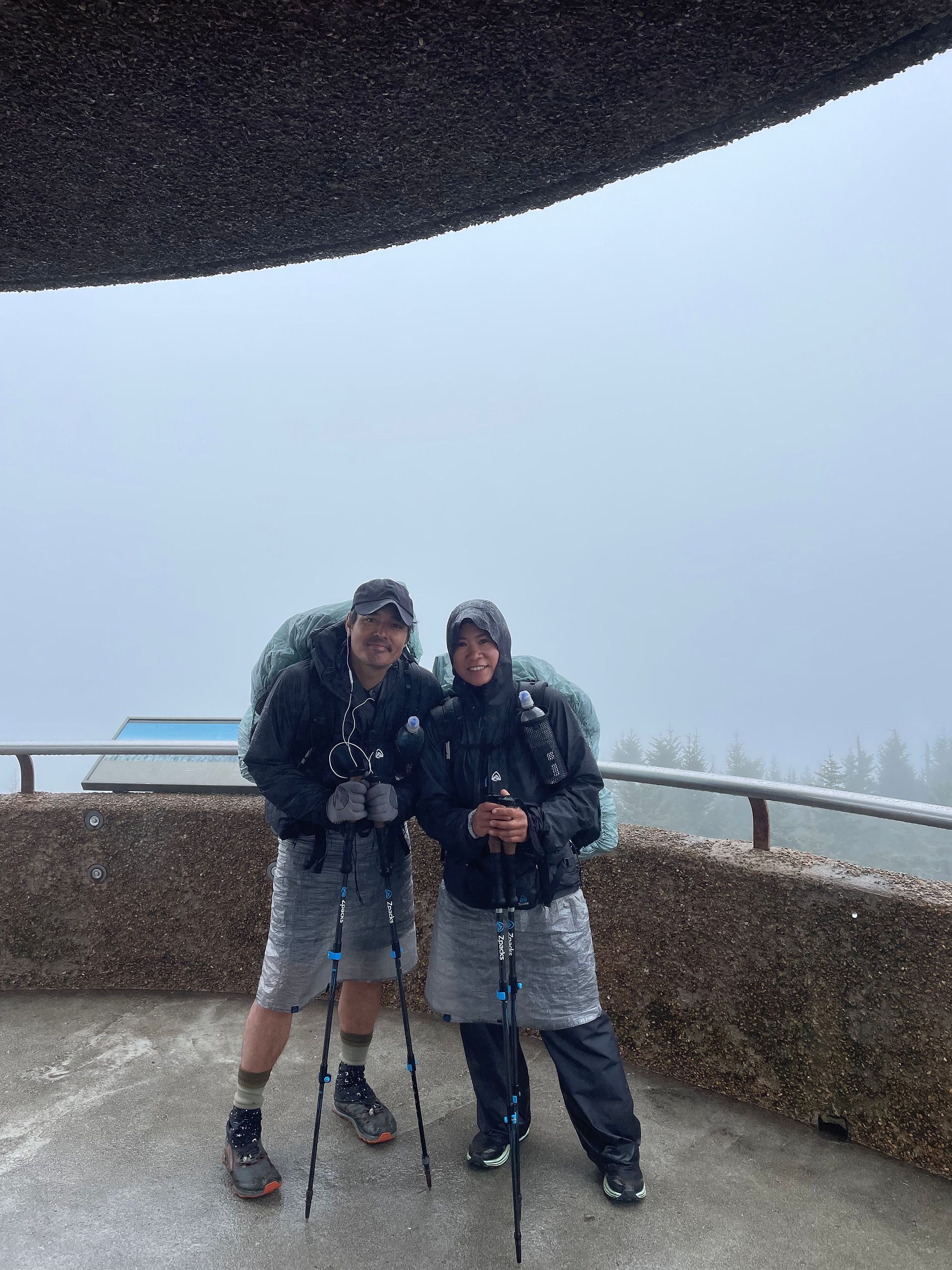 hikers in clingmans Dome