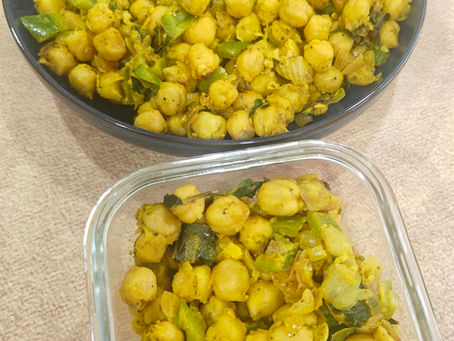 Chickpea Stir Fry for Lunch Box