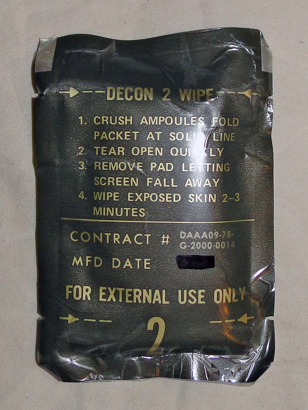 Decon wipes
