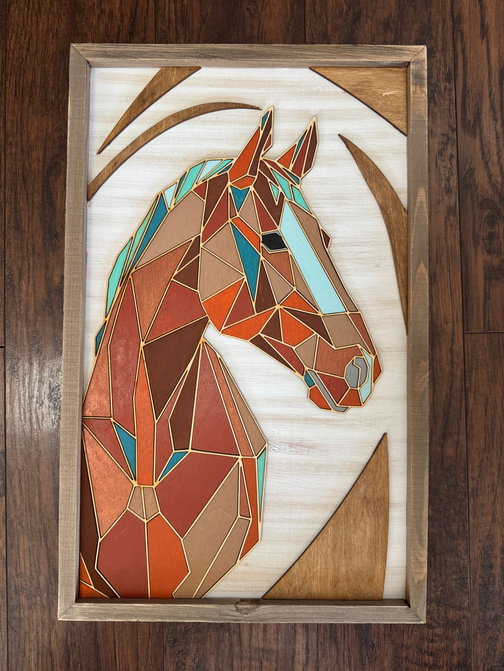 Hand painted custom horse art