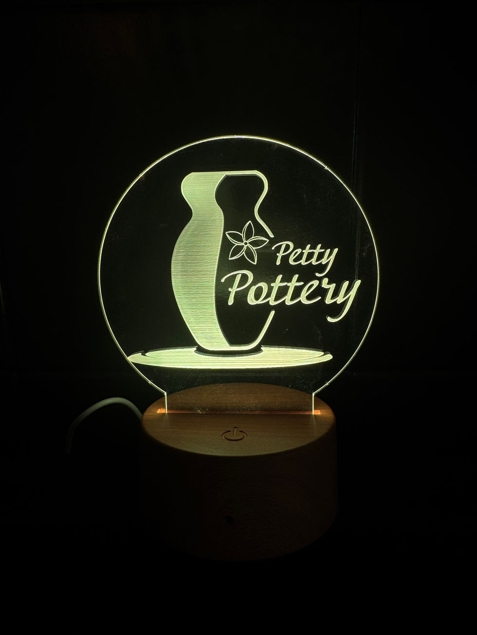 Custom acrylic LED desk light