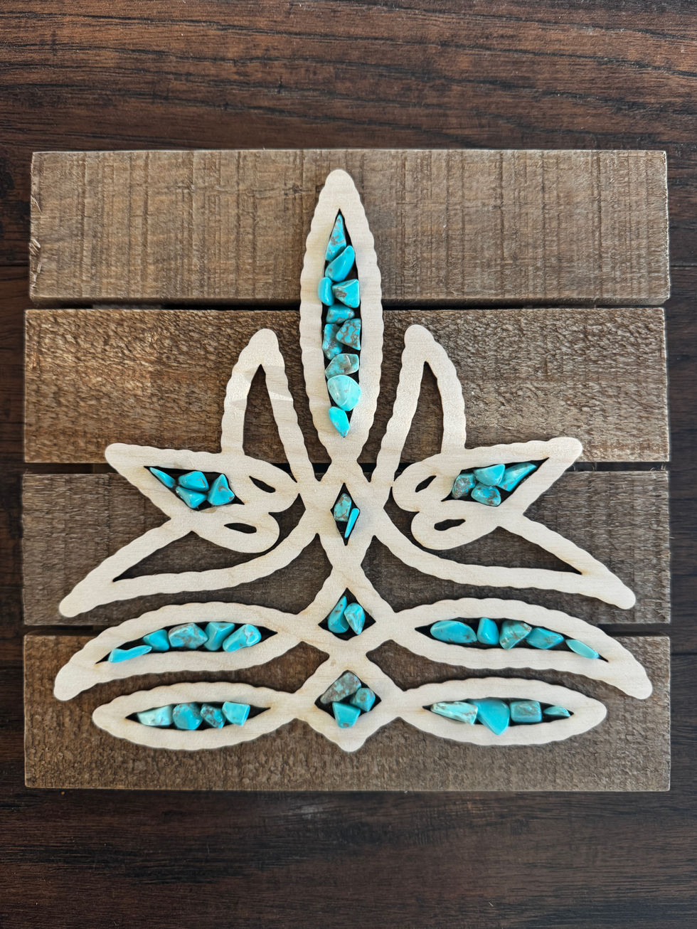 Custom boot stitch plaque