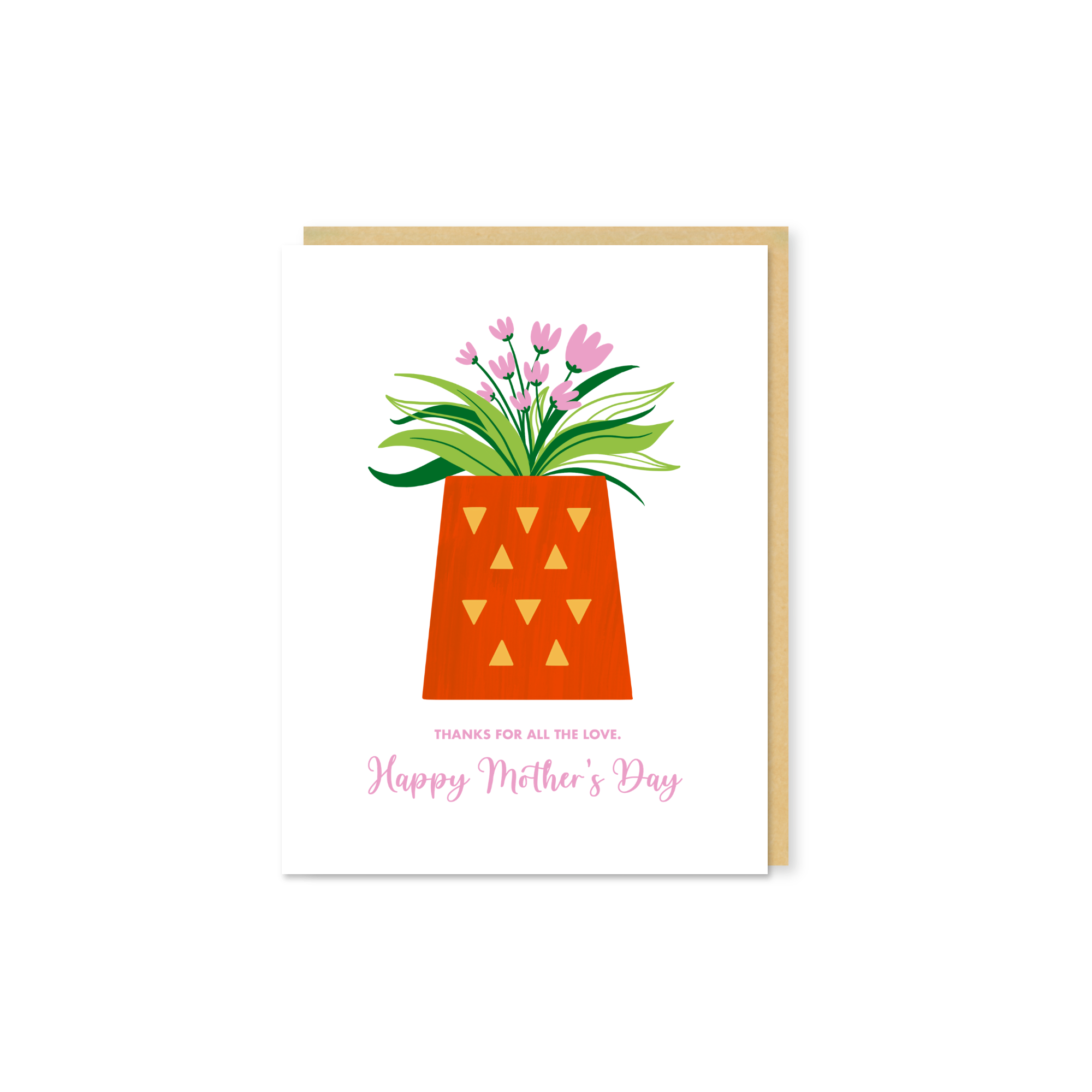 Happy Mother's Day Greeting Card - Floral Planter