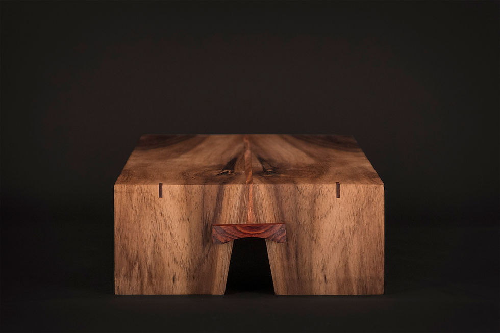 Thumbnail: Acacia / Cocobolo / Rosewood waterfall edge serving tray