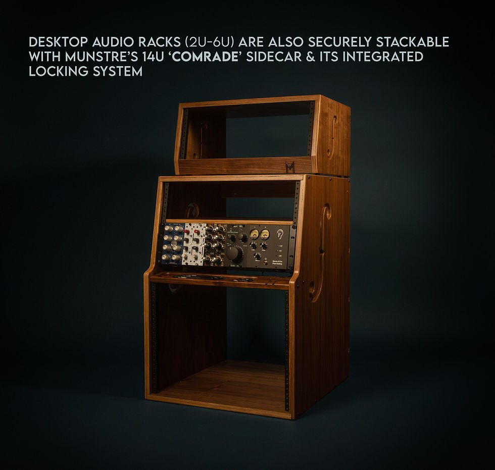 Thumbnail: The Comrade studio cabinet with Desktop racks
