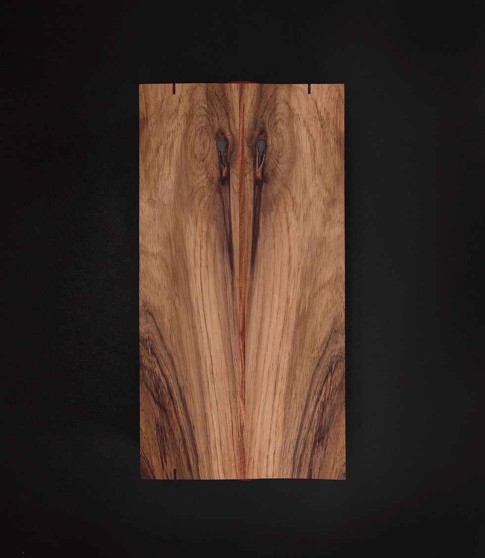 Thumbnail: Acacia / Cocobolo / Rosewood waterfall edge serving tray