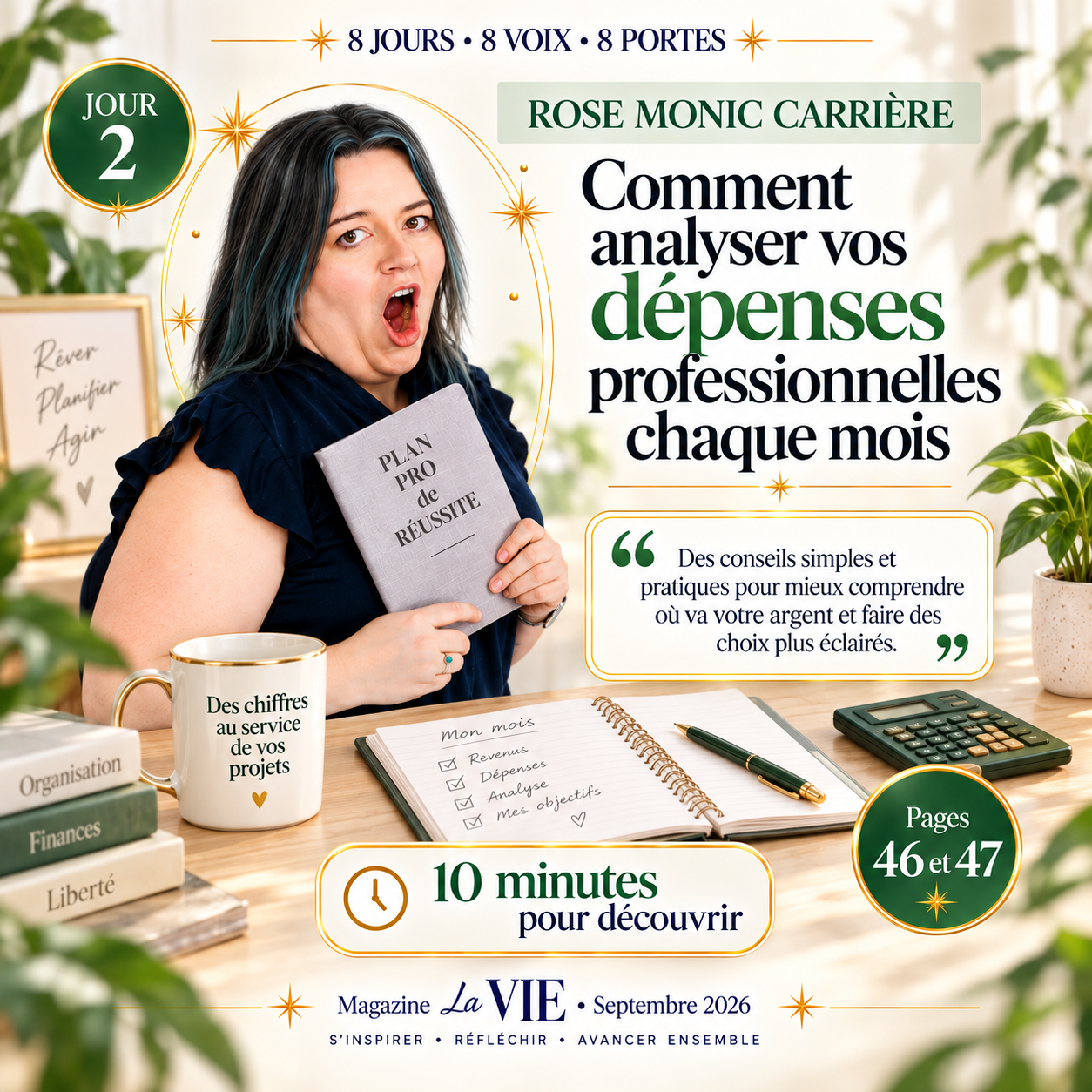 Rose Monic Carrière — Comment analyser vos dépenses professionnelles chaque mois