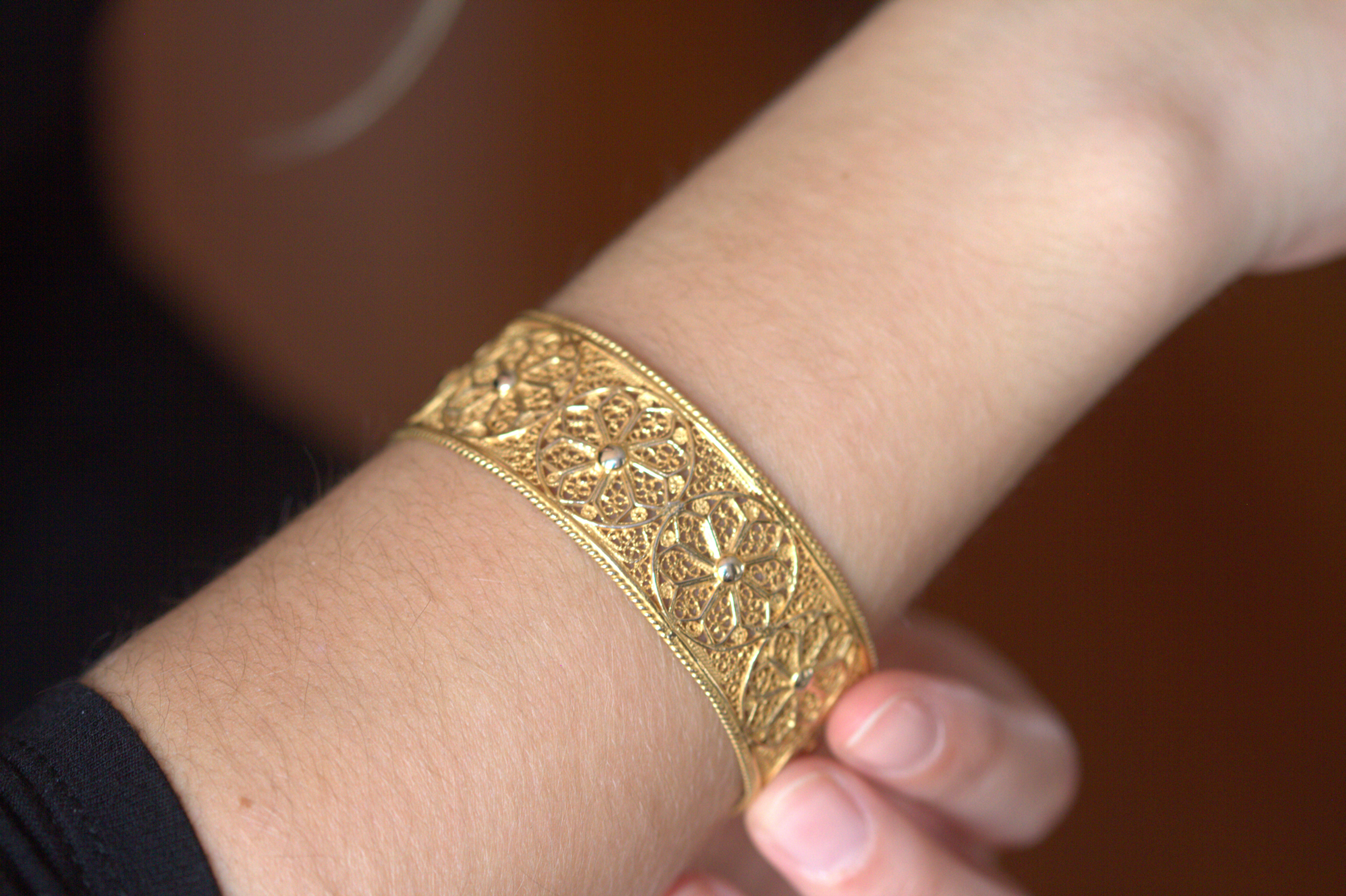 Pulseira Filigrana Flores