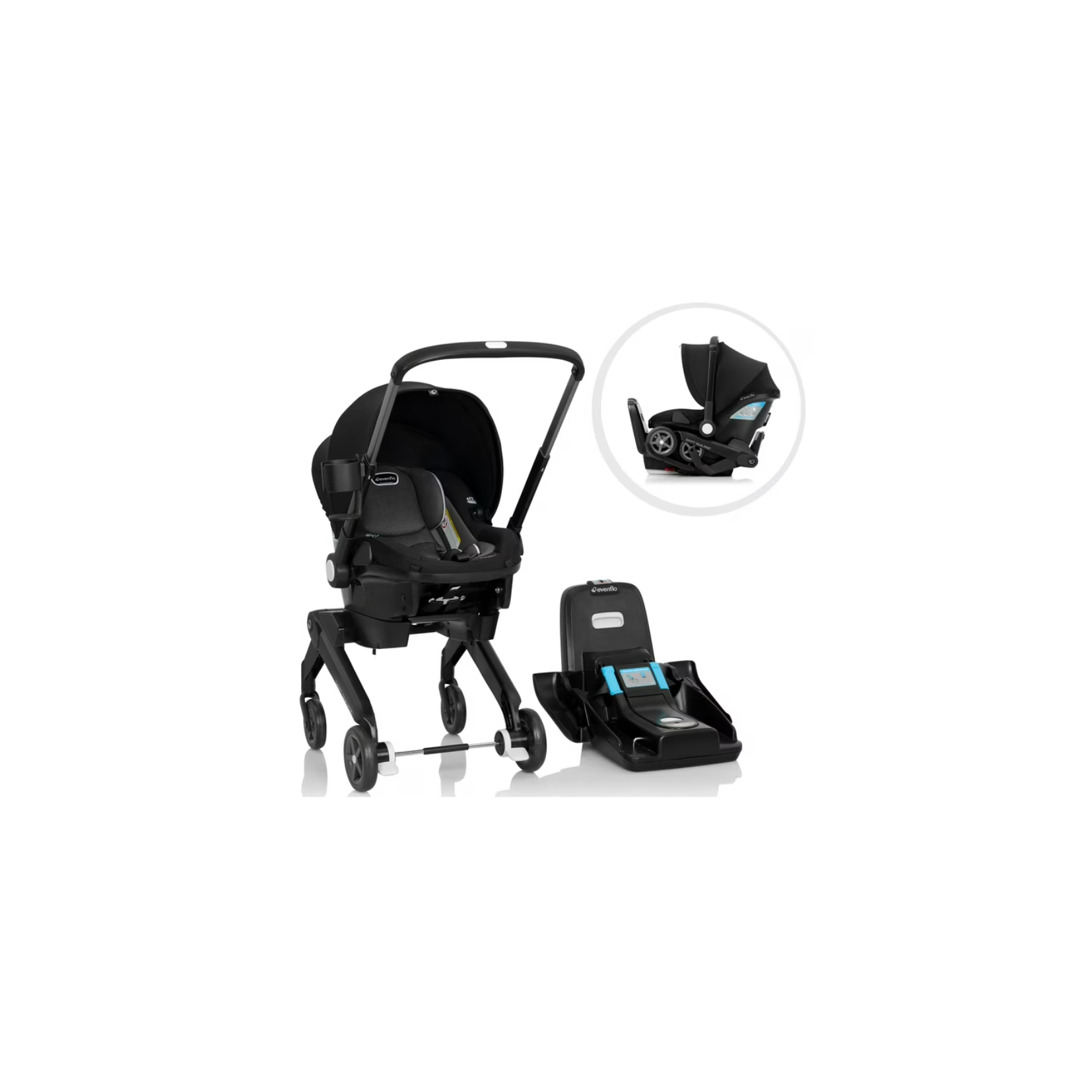 Evenflo Shyft DualRide Infant Car Seat and Stroller Combo | Beaufort