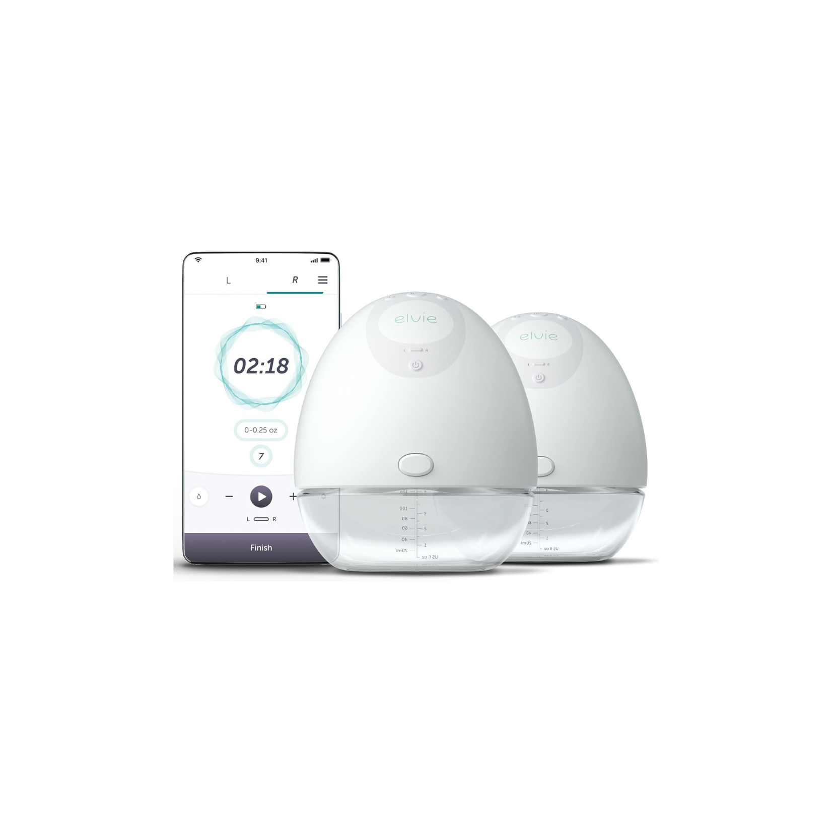 Elvie - Double, Wearable Breast Pump with App