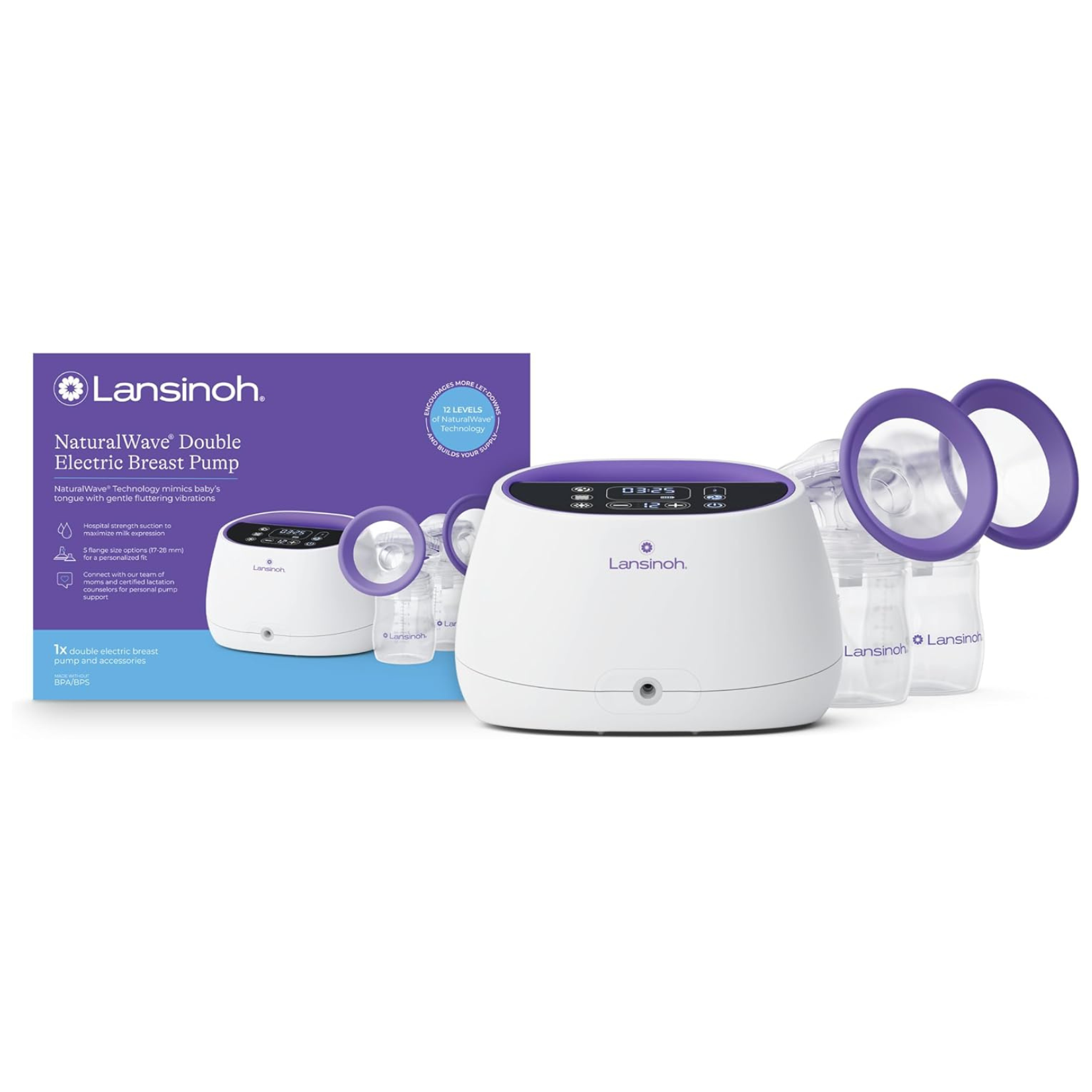Lansinoh NaturalWave Double Electric Breast Pump