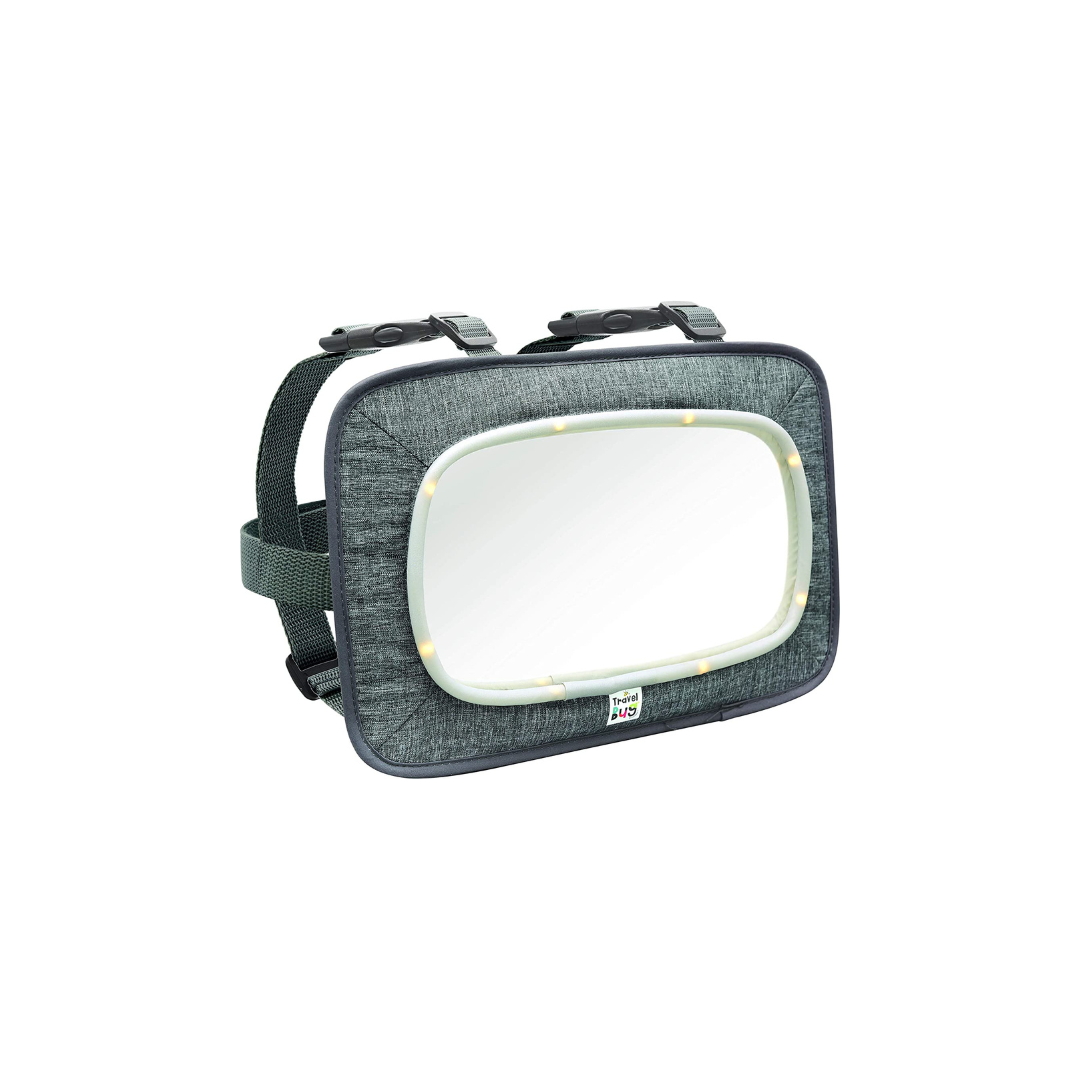 Espejo Con Luz Para Asiento Trasero - Travel Bug