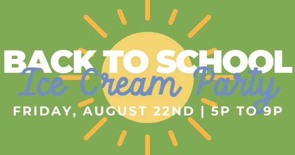 Back to School Ice Cream Party