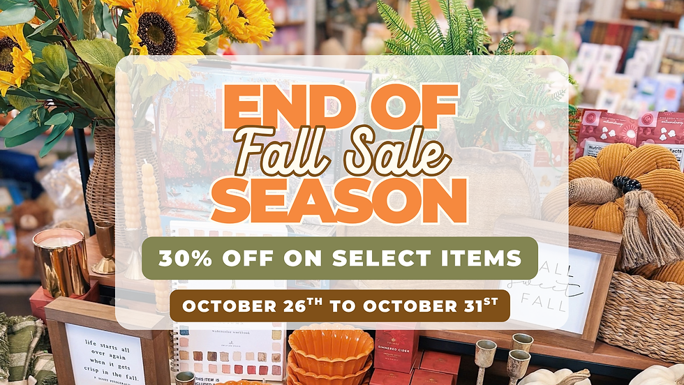 End of Season Fall Sale