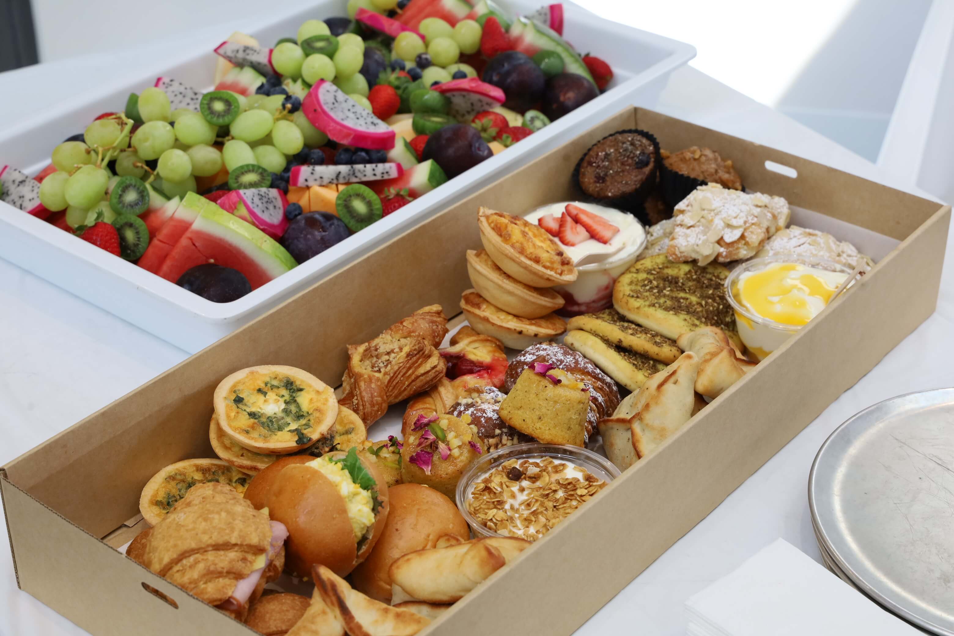 Arranged Food and Objects