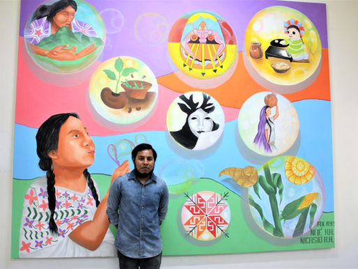 Se inaugura mural "Nuestras Raíces" en el Centro Intercultural de Universidad Lux