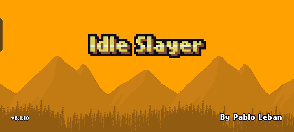 Idle Slayer (game) title screen